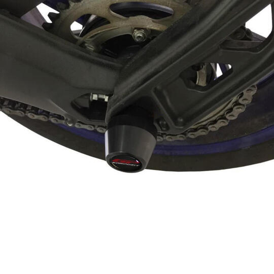 GP Kompozit Yamaha MT-09 2013-2016 Uyumlu Ön / Arka Aks Koruma Takozu Siyah - 4