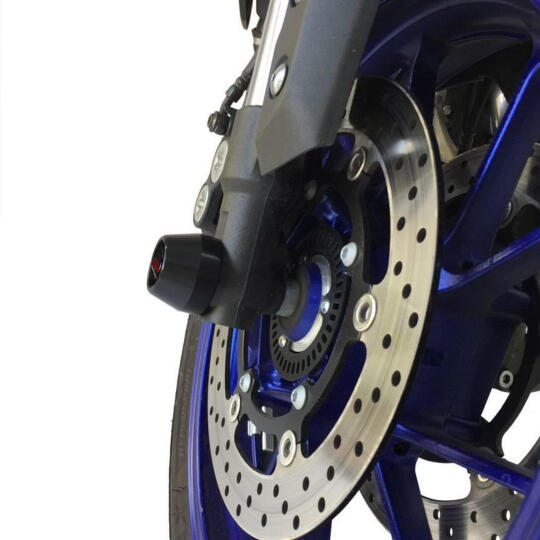 GP Kompozit Yamaha MT-09 2013-2016 Uyumlu Ön / Arka Aks Koruma Takozu Siyah - 5