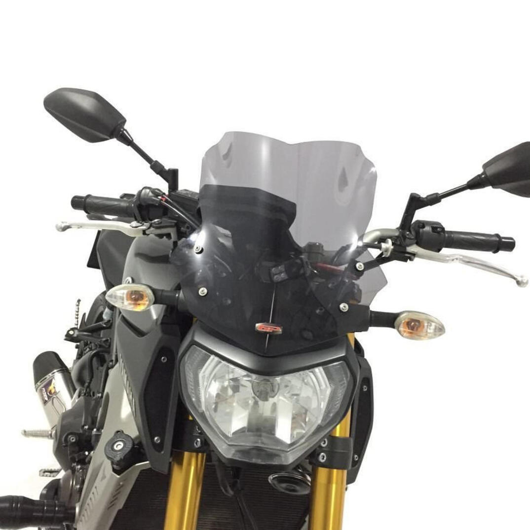 GP Kompozit Yamaha MT-09 2013-2016 Uyumlu Ön Cam Siyah - 2