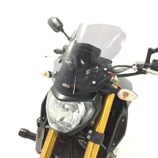 GP Kompozit Yamaha MT-09 2013-2016 Uyumlu Ön Cam Siyah - 3