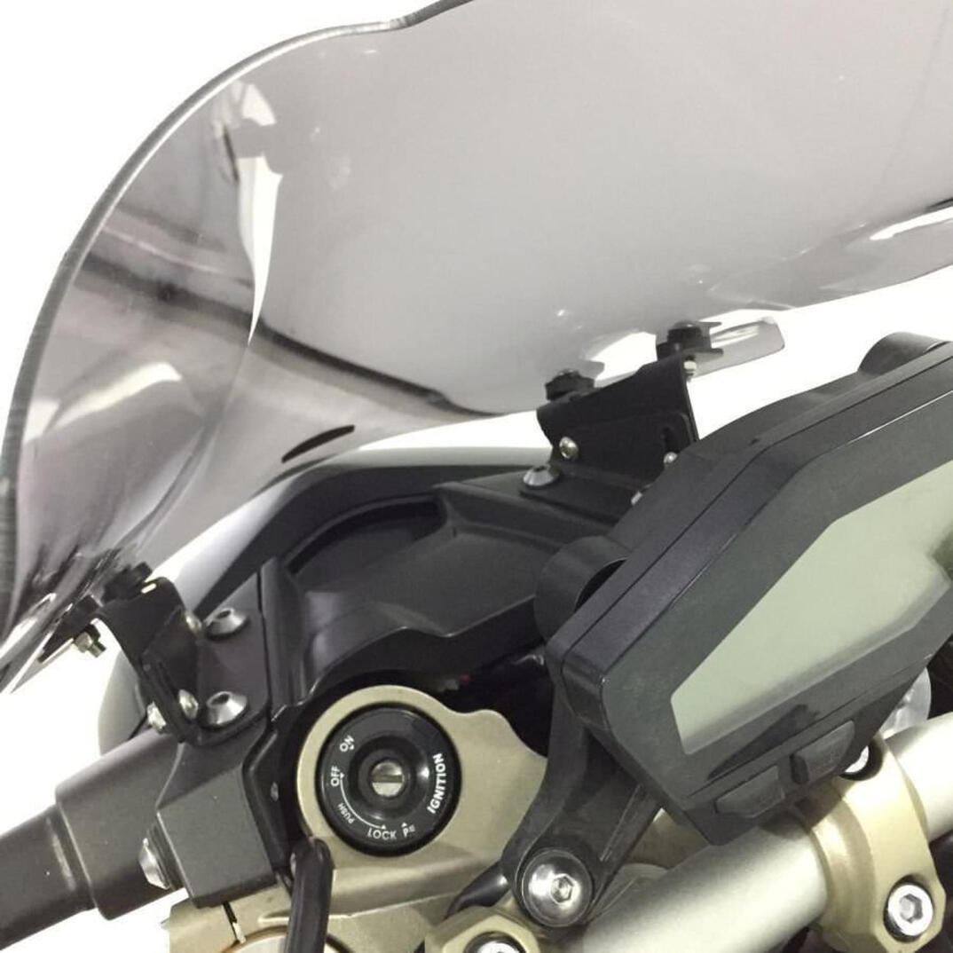 GP Kompozit Yamaha MT-09 2013-2016 Uyumlu Ön Cam Siyah - 4