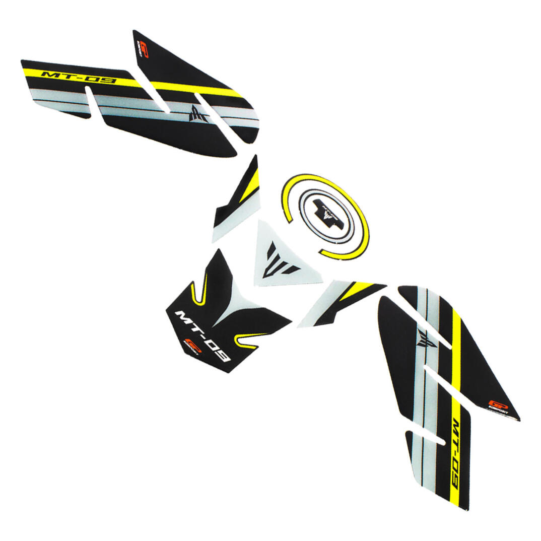 GP Kompozit Yamaha MT-09 2013-2016 Uyumlu Tank Pad Seti Sarı - 2