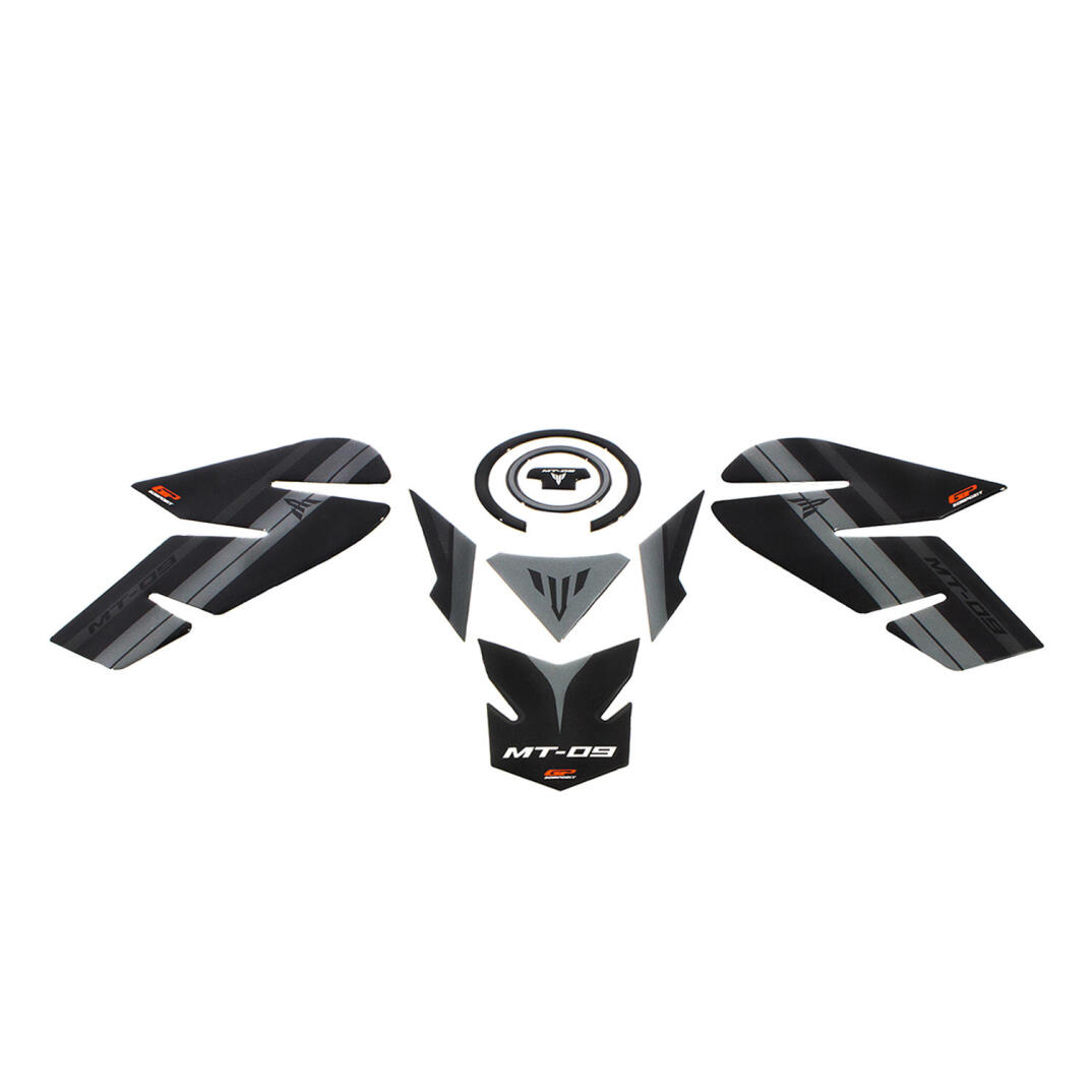 GP Kompozit Yamaha MT-09 2013-2016 Uyumlu Tank Pad Seti Siyah - 1