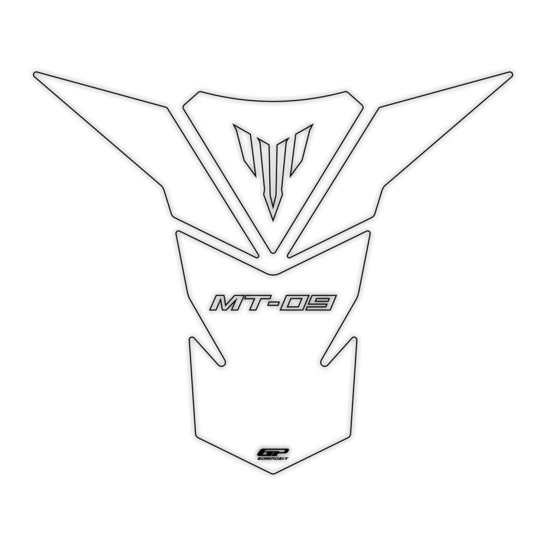 GP Kompozit Yamaha MT-09 2013-2020 Uyumlu Tank Pad Şeffaf - 1