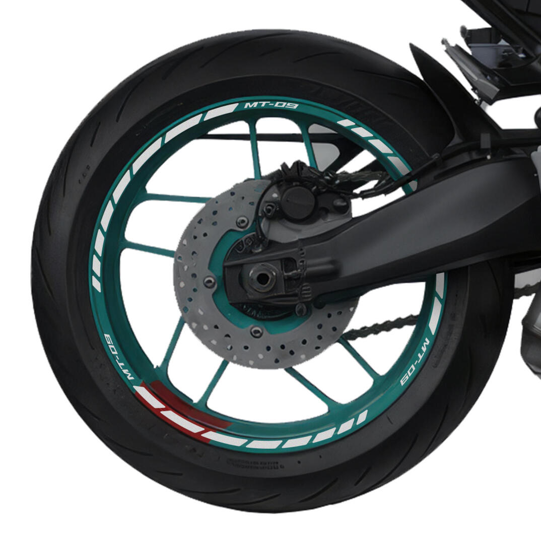 GP Kompozit Yamaha MT-09 2013-2023 Uyumlu Jant Şeridi Reflektif Gri - 2