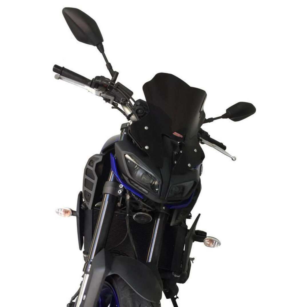 GP Kompozit Yamaha MT-09 2017-2020 Uyumlu Ön Cam Siyah - 5
