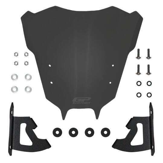 GP Kompozit Yamaha MT-09 2021-2023 Uyumlu Ön Cam Füme - 4