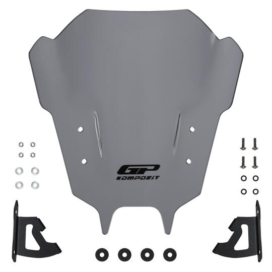 GP Kompozit Yamaha MT-09 2021-2023 Uyumlu Ön Cam Gri - 3
