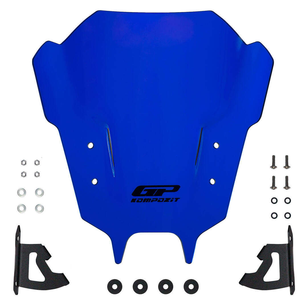 GP Kompozit Yamaha MT-09 2021-2023 Uyumlu Ön Cam Mavi - 4