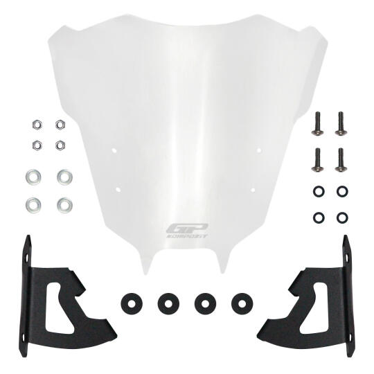 GP Kompozit Yamaha MT-09 2021-2023 Uyumlu Ön Cam Şeffaf - 5