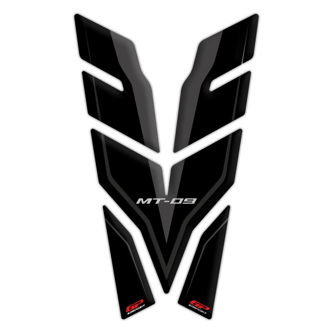 GP Kompozit Yamaha MT-09 2021-2023 Uyumlu Tank Pad Seti Siyah - 2