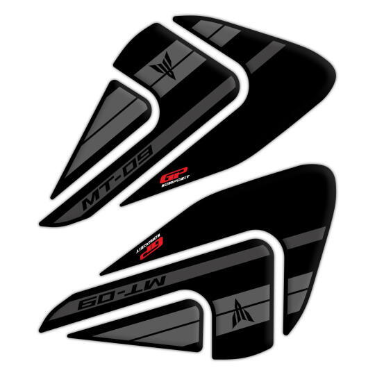 GP Kompozit Yamaha MT-09 2021-2023 Uyumlu Tank Pad Seti Siyah - 3