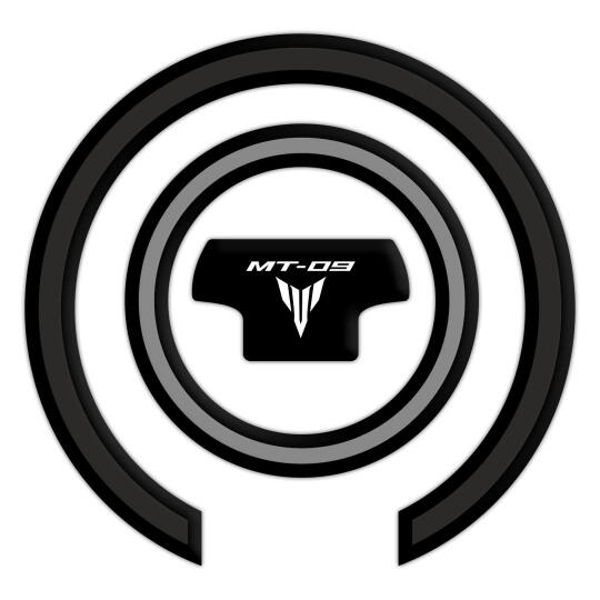 GP Kompozit Yamaha MT-09 2021-2023 Uyumlu Tank Pad Seti Siyah - 4