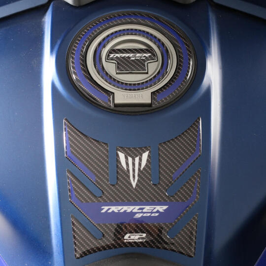 GP Kompozit Yamaha MT-09 Tracer 2015-2020 Uyumlu Tank Pad Seti Mavi-Karbon (1)