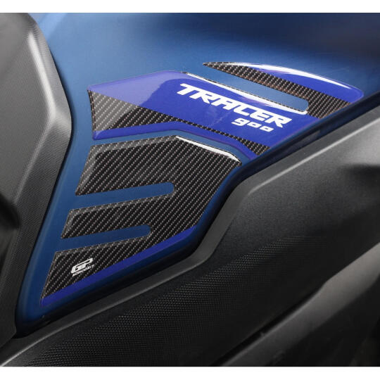 GP Kompozit Yamaha MT-09 Tracer 2015-2020 Uyumlu Tank Pad Seti Mavi-Karbon - 5