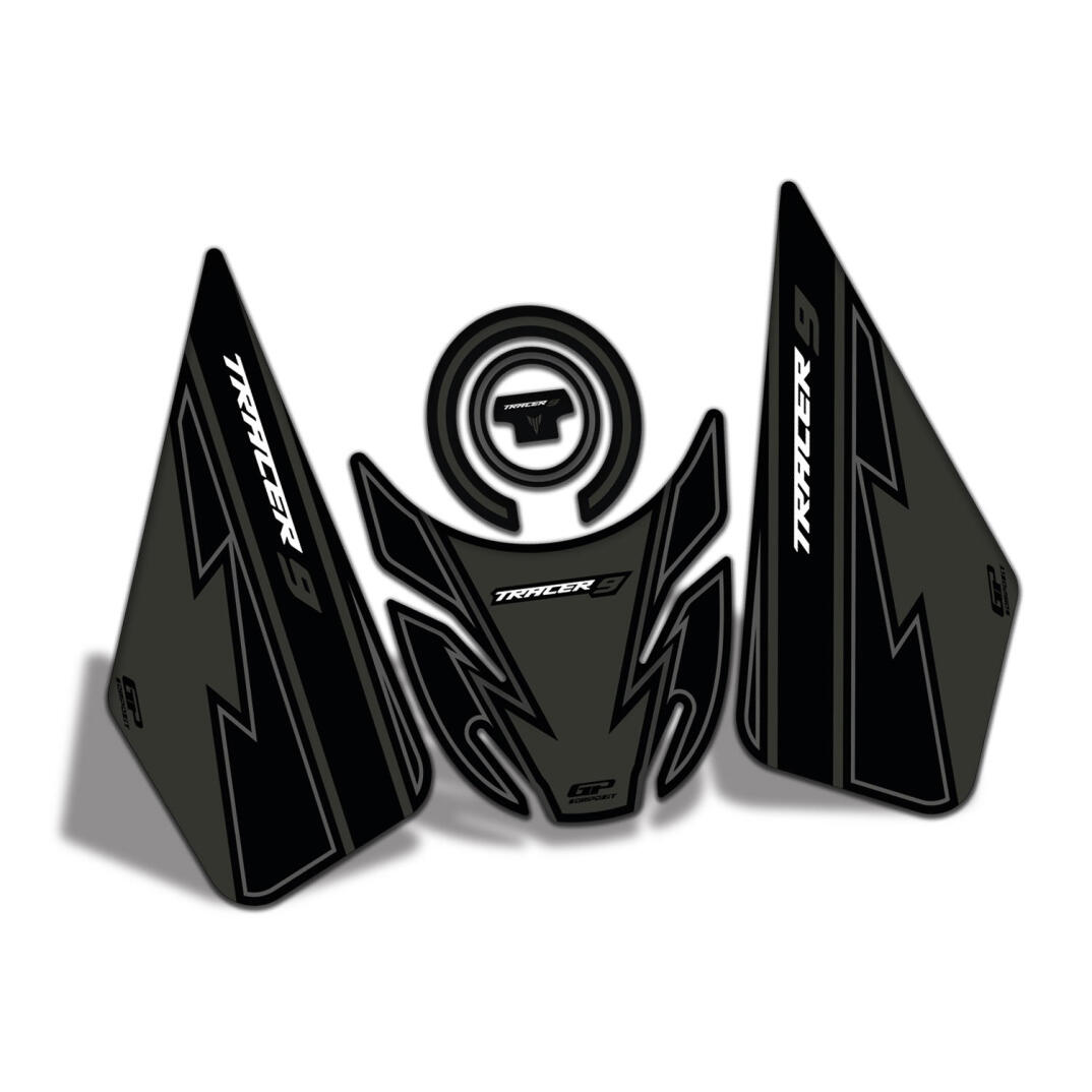 GP Kompozit Yamaha MT-09 Tracer 2021-2024 Uyumlu Tank Pad Seti Siyah - 2