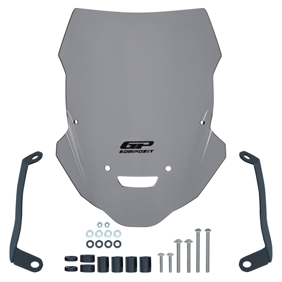 GP Kompozit Yamaha MT-25 2015-2019 Uyumlu Ön Cam Gri - 4