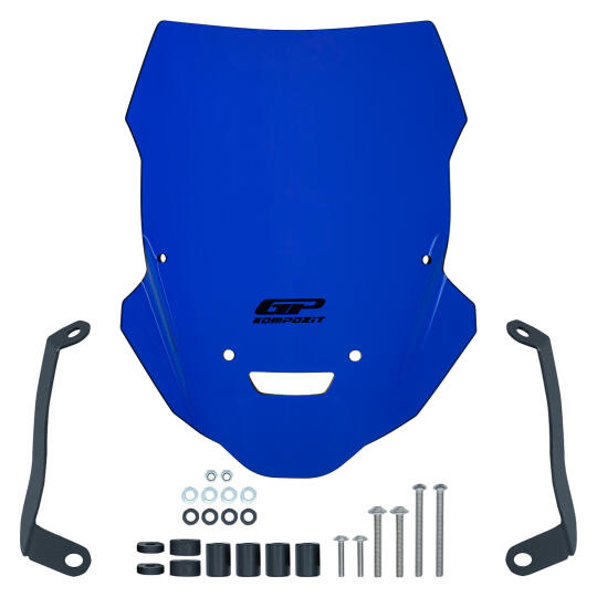 GP Kompozit Yamaha MT-25 2015-2019 Uyumlu Ön Cam Mavi - 4