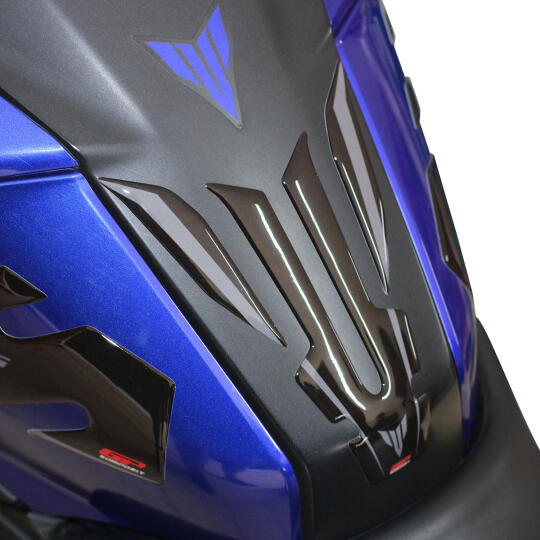 GP Kompozit Yamaha MT-25 2015-2023 Uyumlu İnce Tank Pad Siyah-Gri (1)