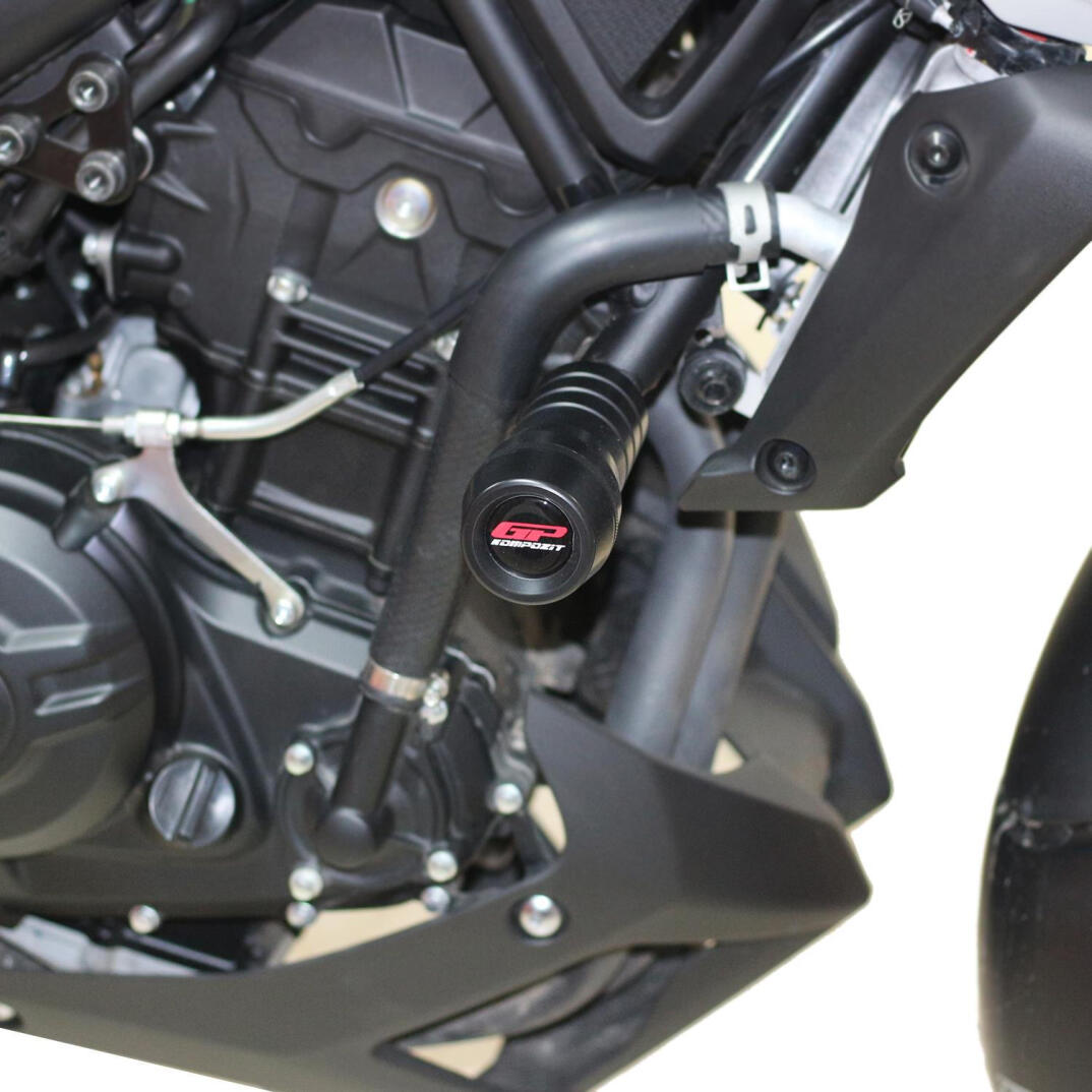 GP Kompozit Yamaha MT-25 2015-2026 Uyumlu 6 lı Takoz Seti Siyah - 2
