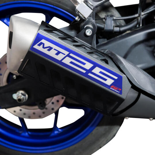 GP Kompozit Yamaha MT-25 2015-2026 Uyumlu Egzoz Koruma Kapağı Siyah - 4