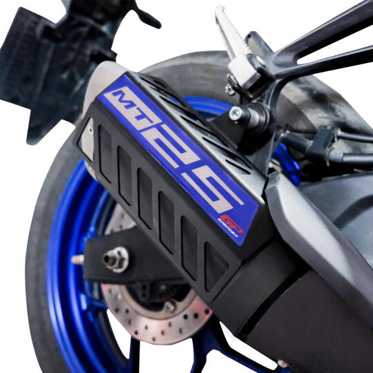 GP Kompozit Yamaha MT-25 2015-2026 Uyumlu Egzoz Koruma Kapağı Siyah - 5