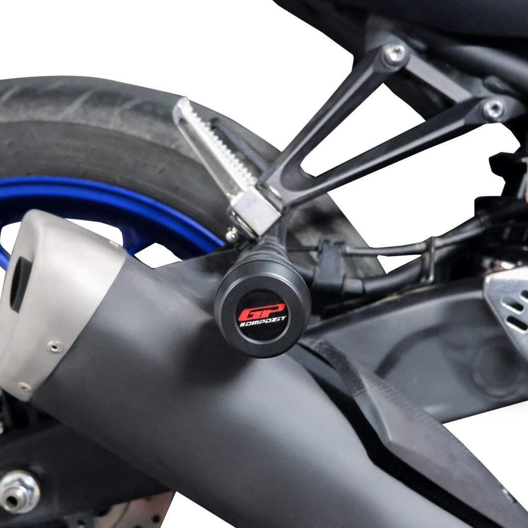 GP Kompozit Yamaha MT-25 2015-2026 Uyumlu Egzoz Koruma Takozu Siyah - 2