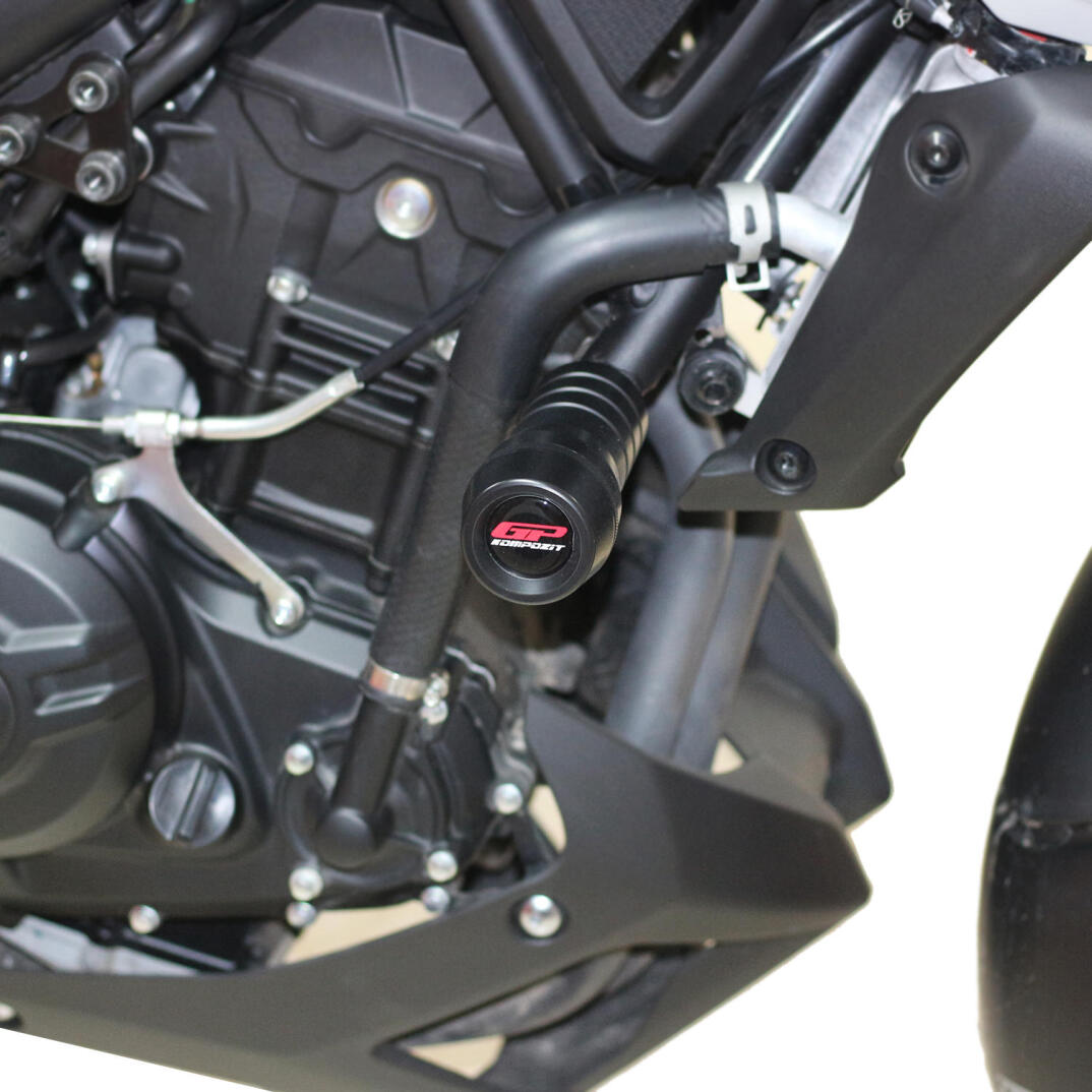 GP Kompozit Yamaha MT-25 2015-2026 Uyumlu Motor Koruma Takozu Siyah - 2