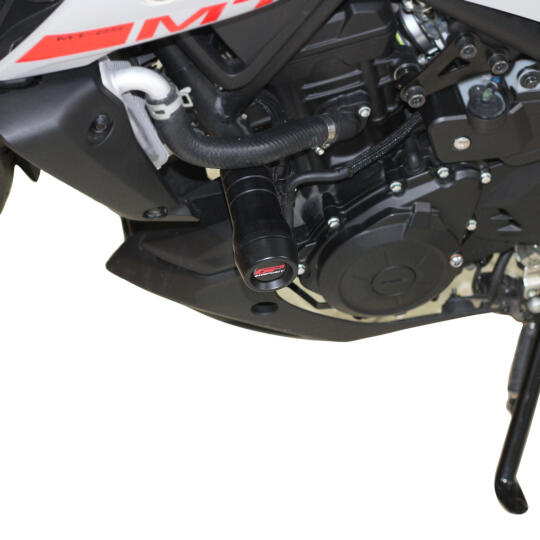 GP Kompozit Yamaha MT-25 2015-2026 Uyumlu Motor Koruma Takozu Siyah - 4