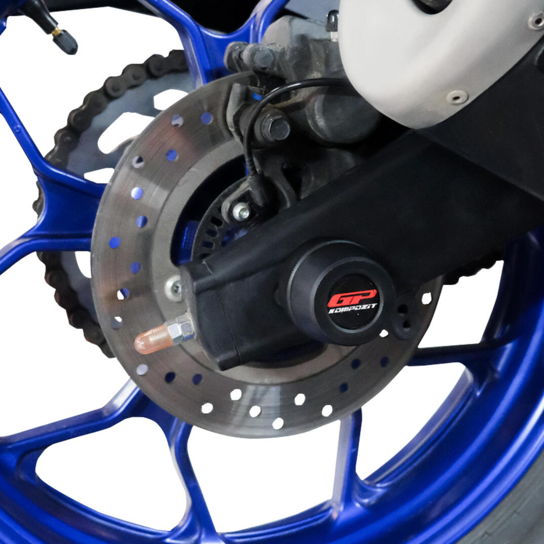 GP Kompozit Yamaha MT-25 2015-2026 Uyumlu Ön ve Arka Aks Koruma Takozu Seti Siyah - 2
