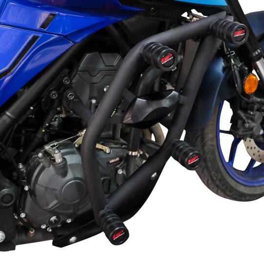 GP Kompozit Yamaha MT-25 2015-2026 Uyumlu Stunt Motor Koruma Demiri Siyah (1)
