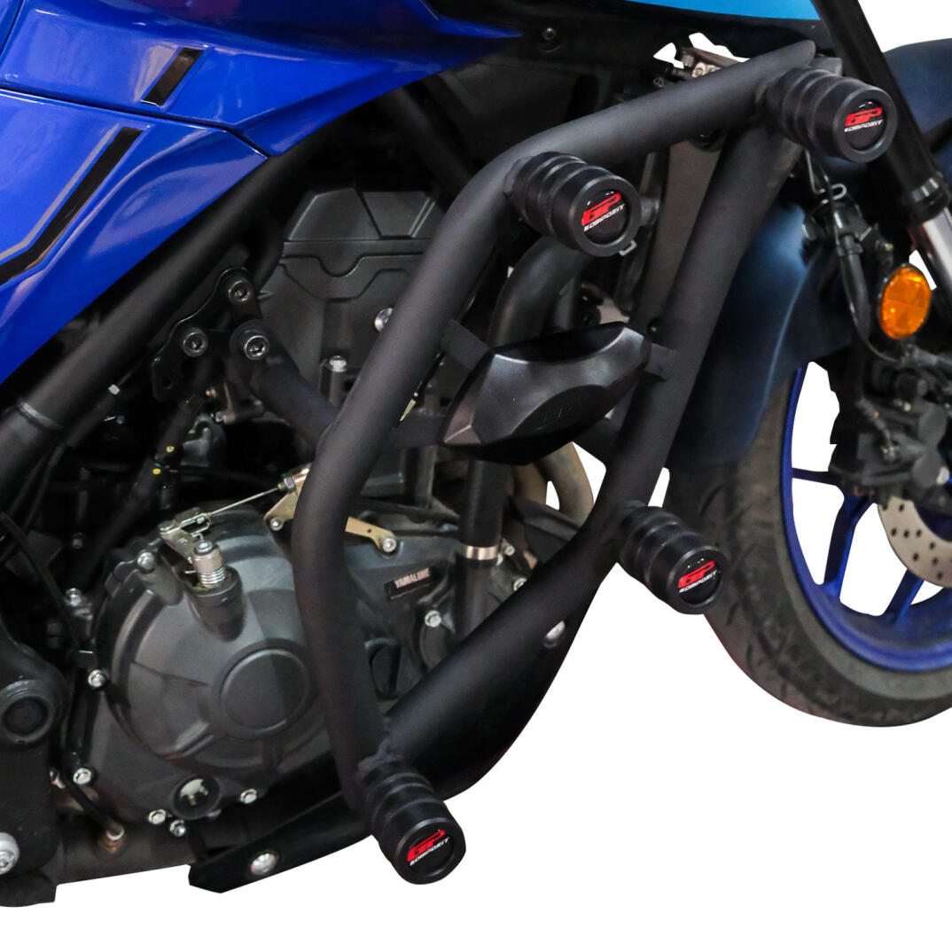 GP Kompozit Yamaha MT-25 2015-2026 Uyumlu Stunt Motor Koruma Demiri Siyah - 2