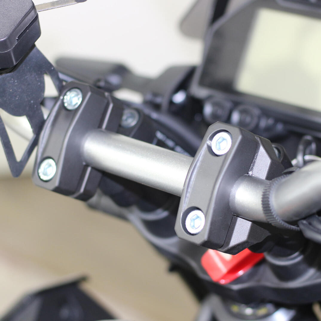 GP Kompozit Yamaha MT-25 2017-2026 Uyumlu Gidon Yükseltme 22mm Siyah - 3