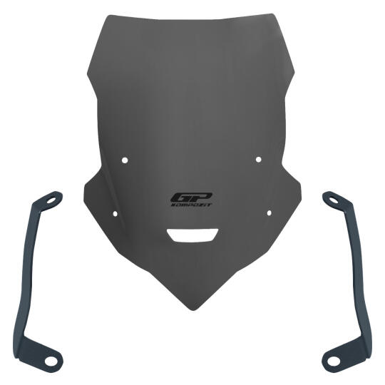 GP Kompozit Yamaha MT-25 2020-2024 Uyumlu Kısa Tur Camı Gri