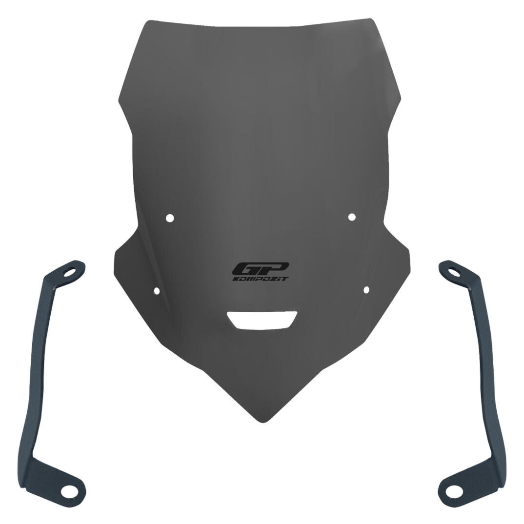 GP Kompozit Yamaha MT-25 2020-2024 Uyumlu Kısa Tur Camı Gri - 1