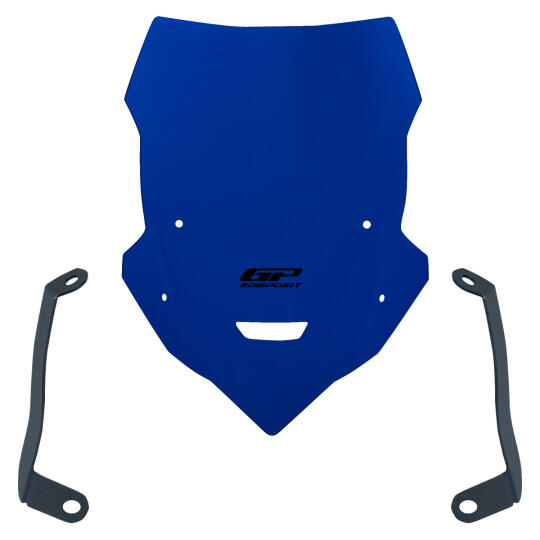 GP Kompozit Yamaha MT-25 2020-2024 Uyumlu Kısa Tur Camı Mavi