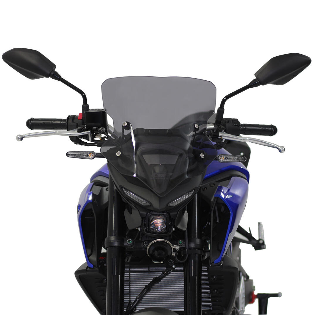 GP Kompozit Yamaha MT-25 2020-2026 Uyumlu Ön Cam Siyah - 2