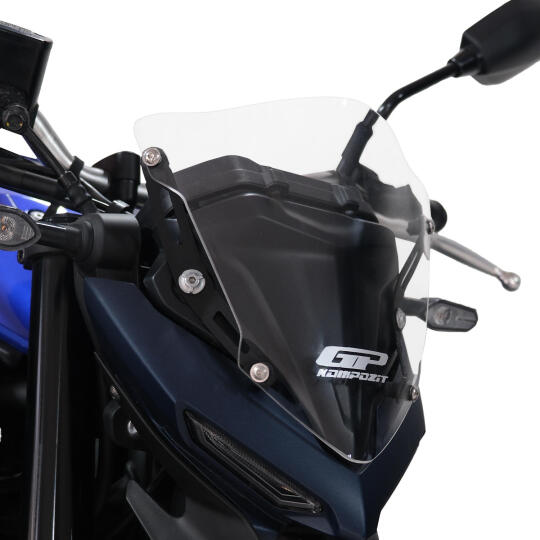 GP Kompozit Yamaha MT-25 2020-2026 Uyumlu Spor Cam Şeffaf - 3