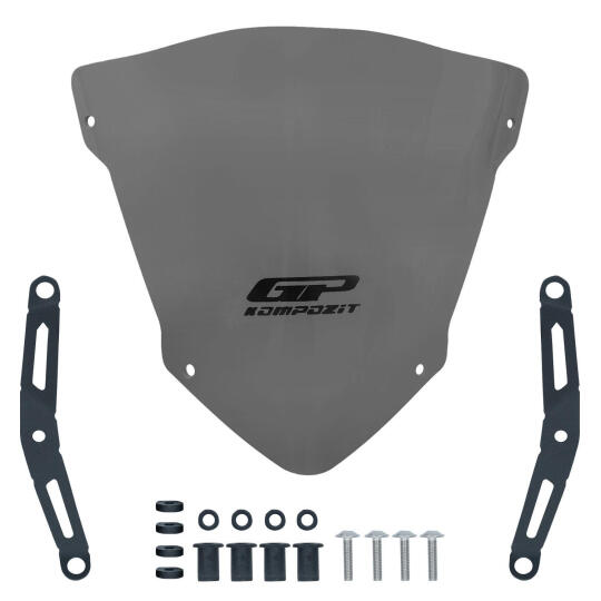 GP Kompozit Yamaha MT-25 2020-2026 Uyumlu Spor Ön Cam Gri - 4