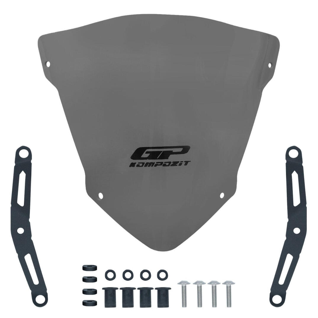 GP Kompozit Yamaha MT-25 2020-2026 Uyumlu Spor Ön Cam Gri - 4