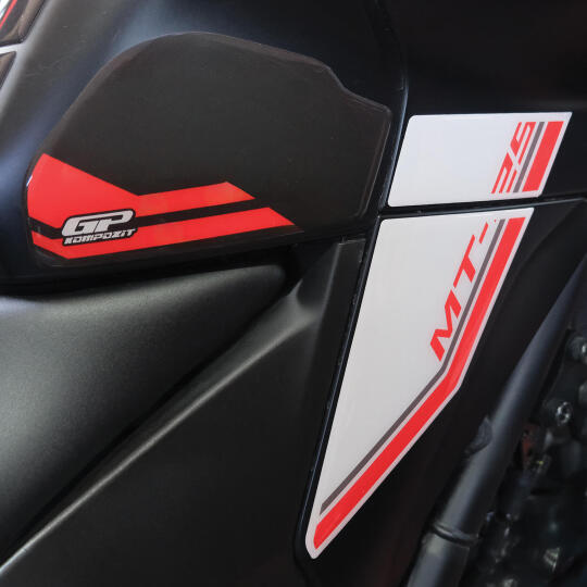 GP Kompozit Yamaha MT-25 2020-2026 Uyumlu Tank Pad Seti Kırmızı - 3