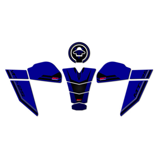 GP Kompozit Yamaha MT-25 2020-2026 Uyumlu Tank Pad Seti Mavi