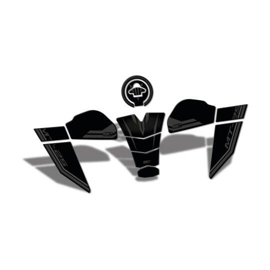 GP Kompozit Yamaha MT-25 2020-2026 Uyumlu Tank Pad Seti Siyah (1)