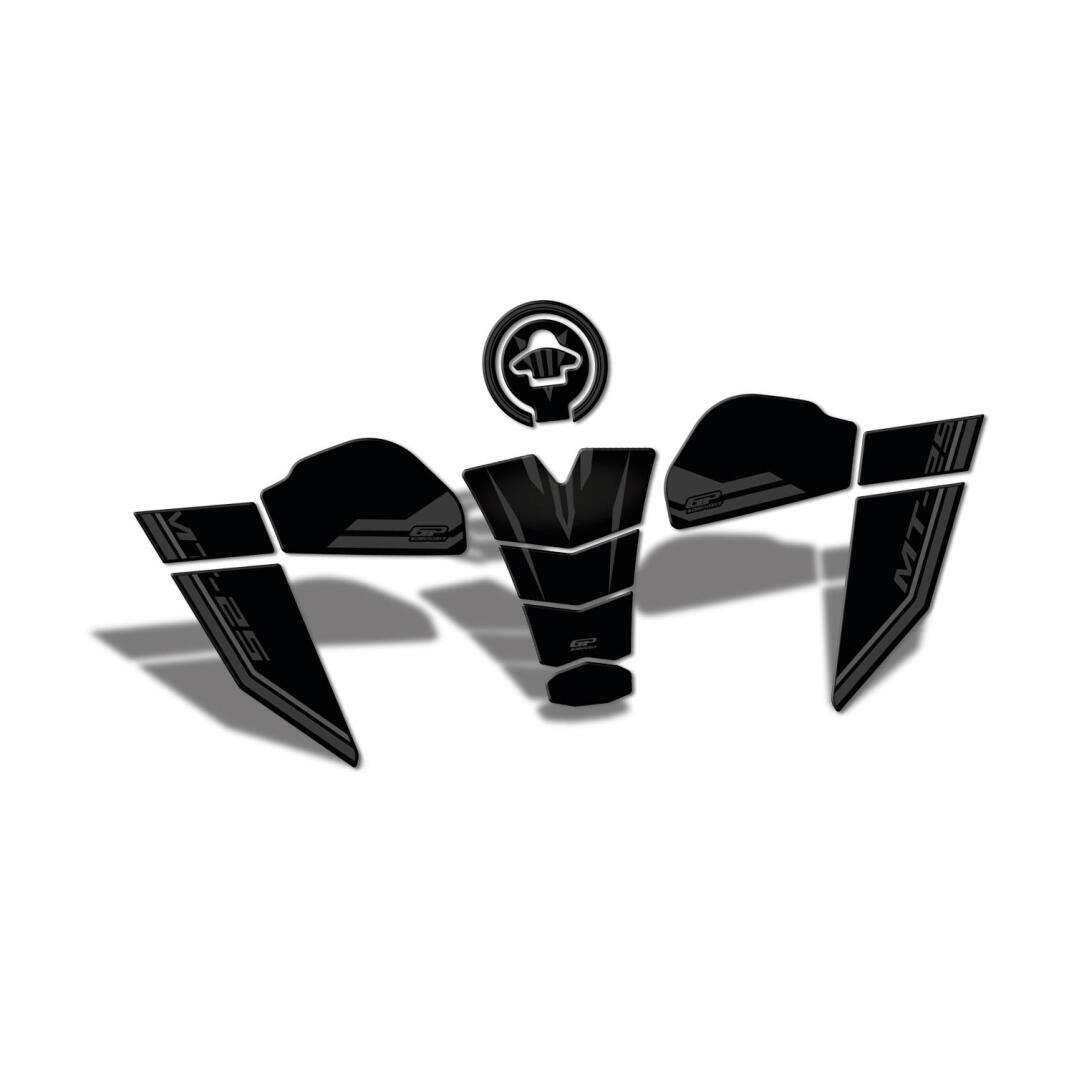 GP Kompozit Yamaha MT-25 2020-2026 Uyumlu Tank Pad Seti Siyah - 2