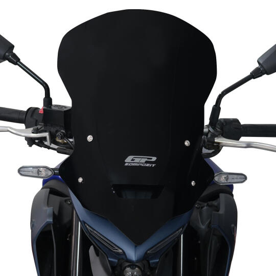 GP Kompozit Yamaha MT-25 2020-2024 Uyumlu Tur Camı Siyah (1)