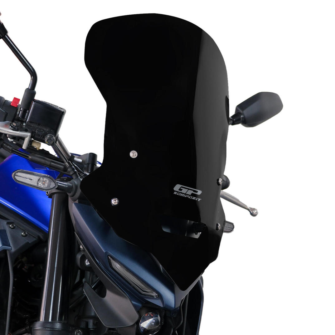 GP Kompozit Yamaha MT-25 2020-2024 Uyumlu Tur Camı Siyah - 3