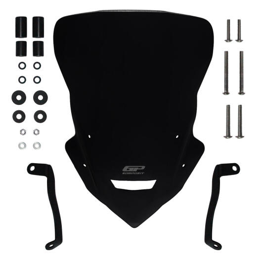 GP Kompozit Yamaha MT-25 2020-2024 Uyumlu Tur Camı Siyah - 5