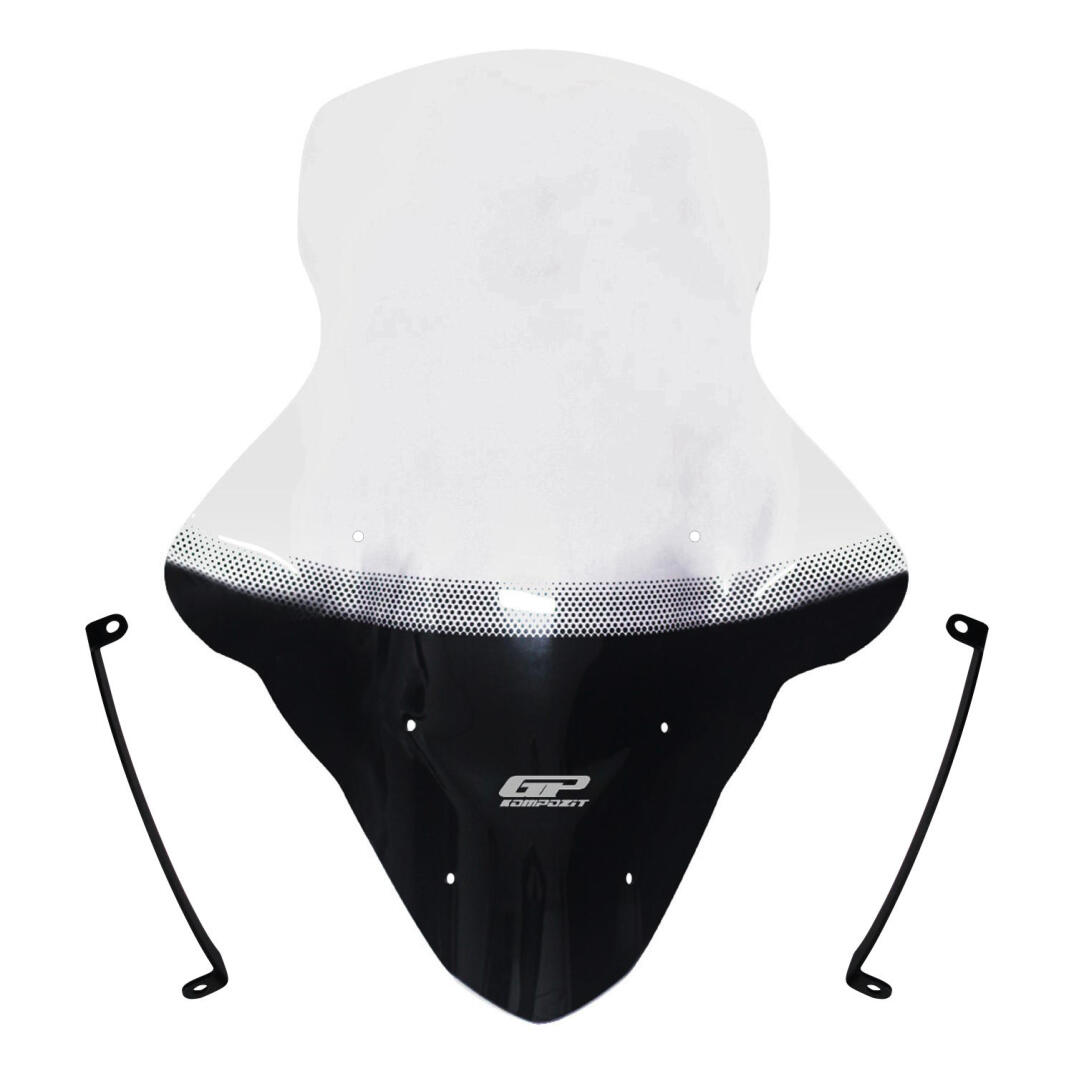 GP Kompozit Yamaha NMAX 125 / 155 2015-2020 Uyumlu Baskılı Elcikli Ön Cam Şeffaf - 1