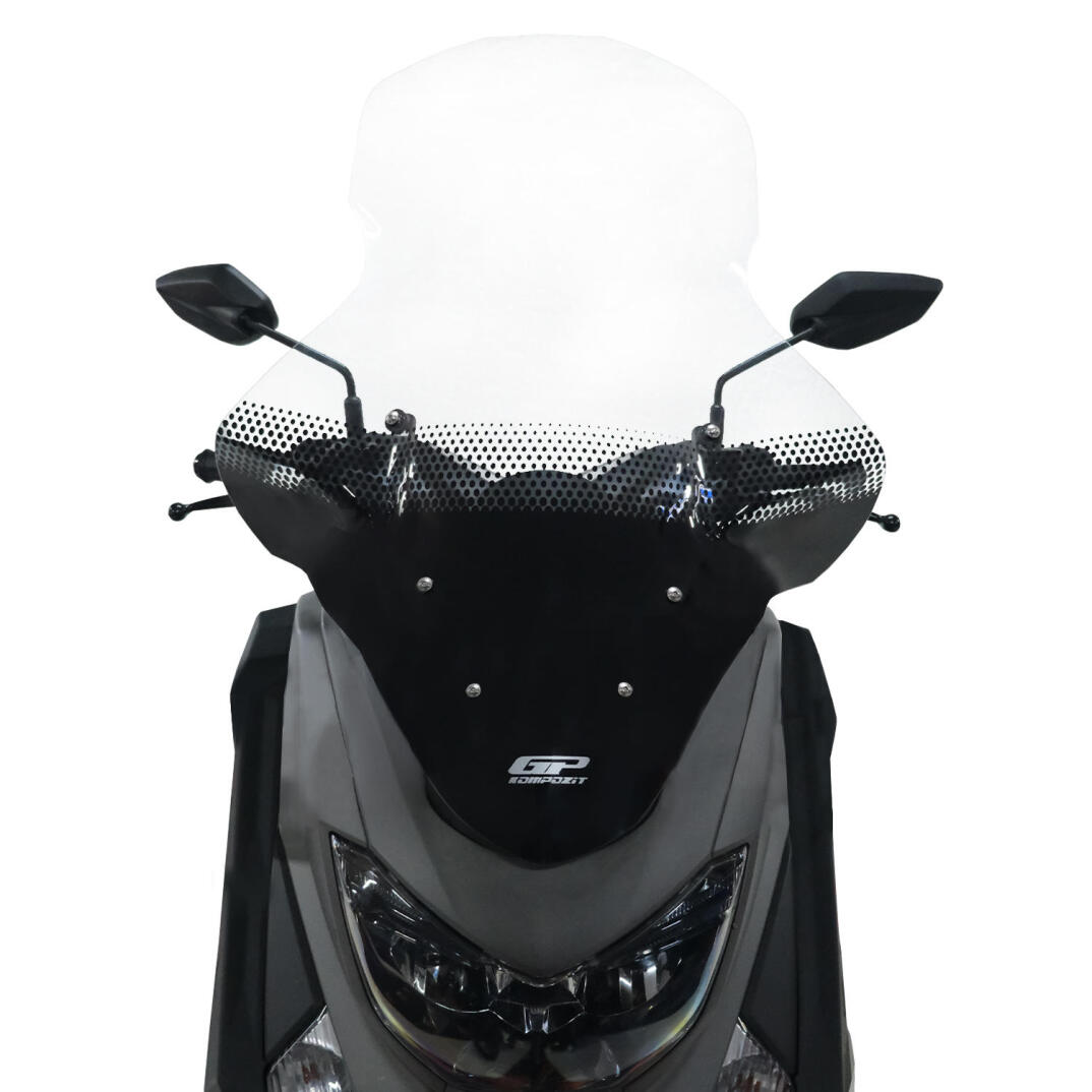 GP Kompozit Yamaha NMAX 125 / 155 2015-2020 Uyumlu Baskılı Elcikli Ön Cam Şeffaf - 2