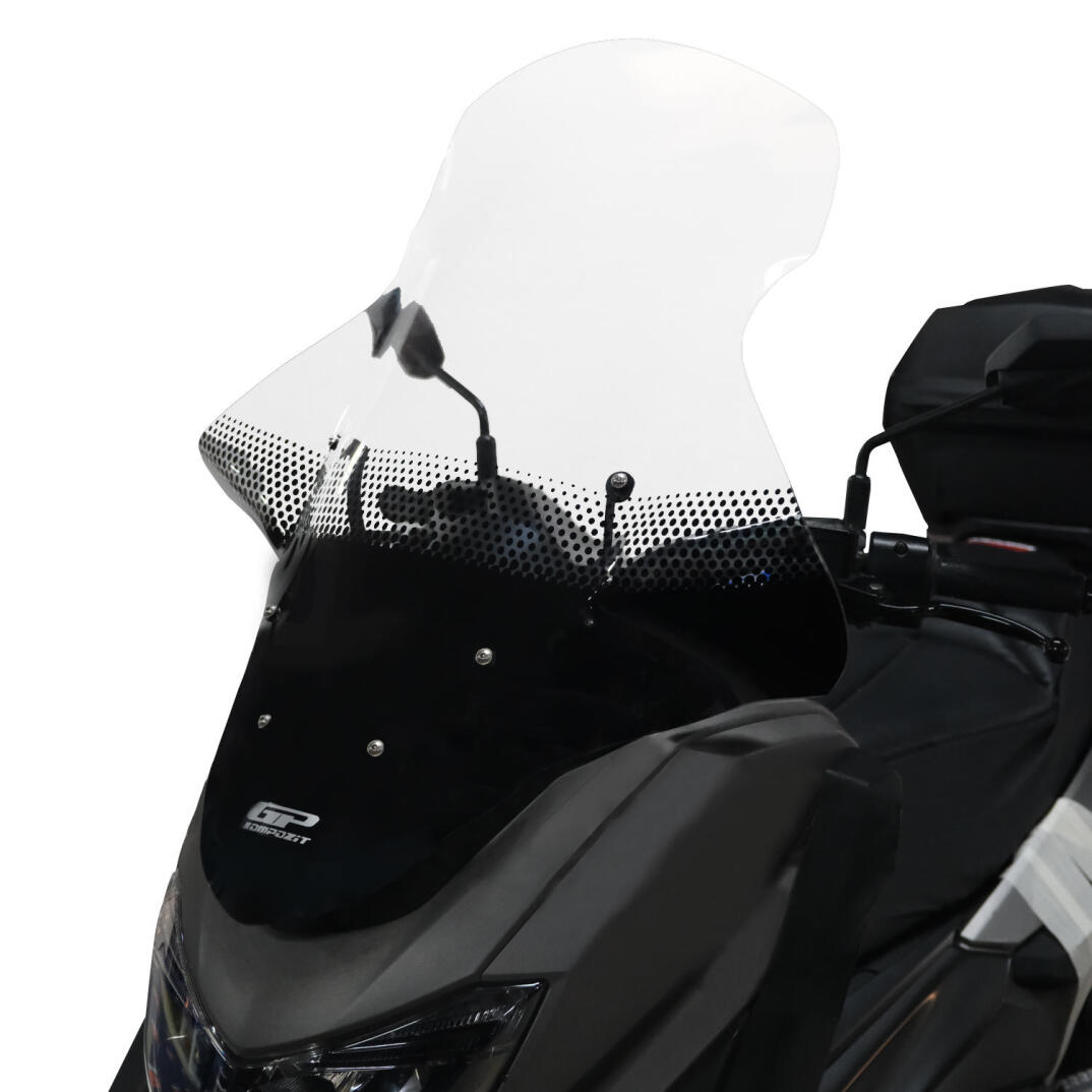 GP Kompozit Yamaha NMAX 125 / 155 2015-2020 Uyumlu Baskılı Elcikli Ön Cam Şeffaf - 3
